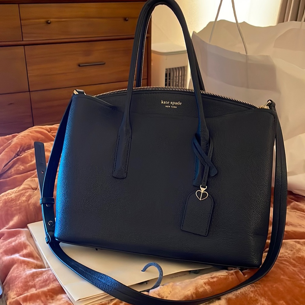 Kate Spade Leather Purse, Navy Blue, new!